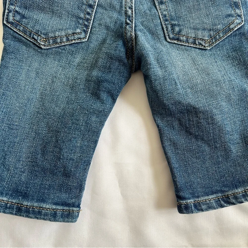 Baby Gap Distressed Denim Slim Fit Elastic Waist Jeans in Size 3-6 Months